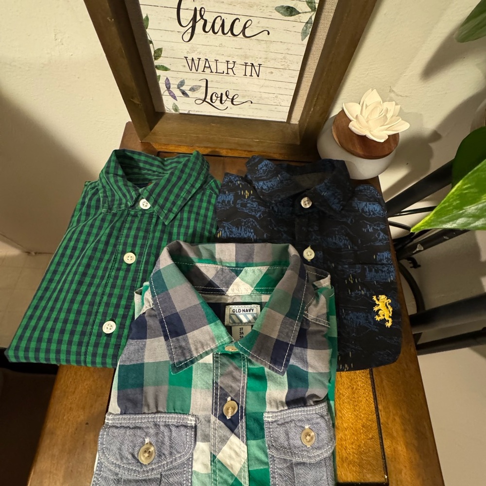 3 shirts for children size 4 and 3